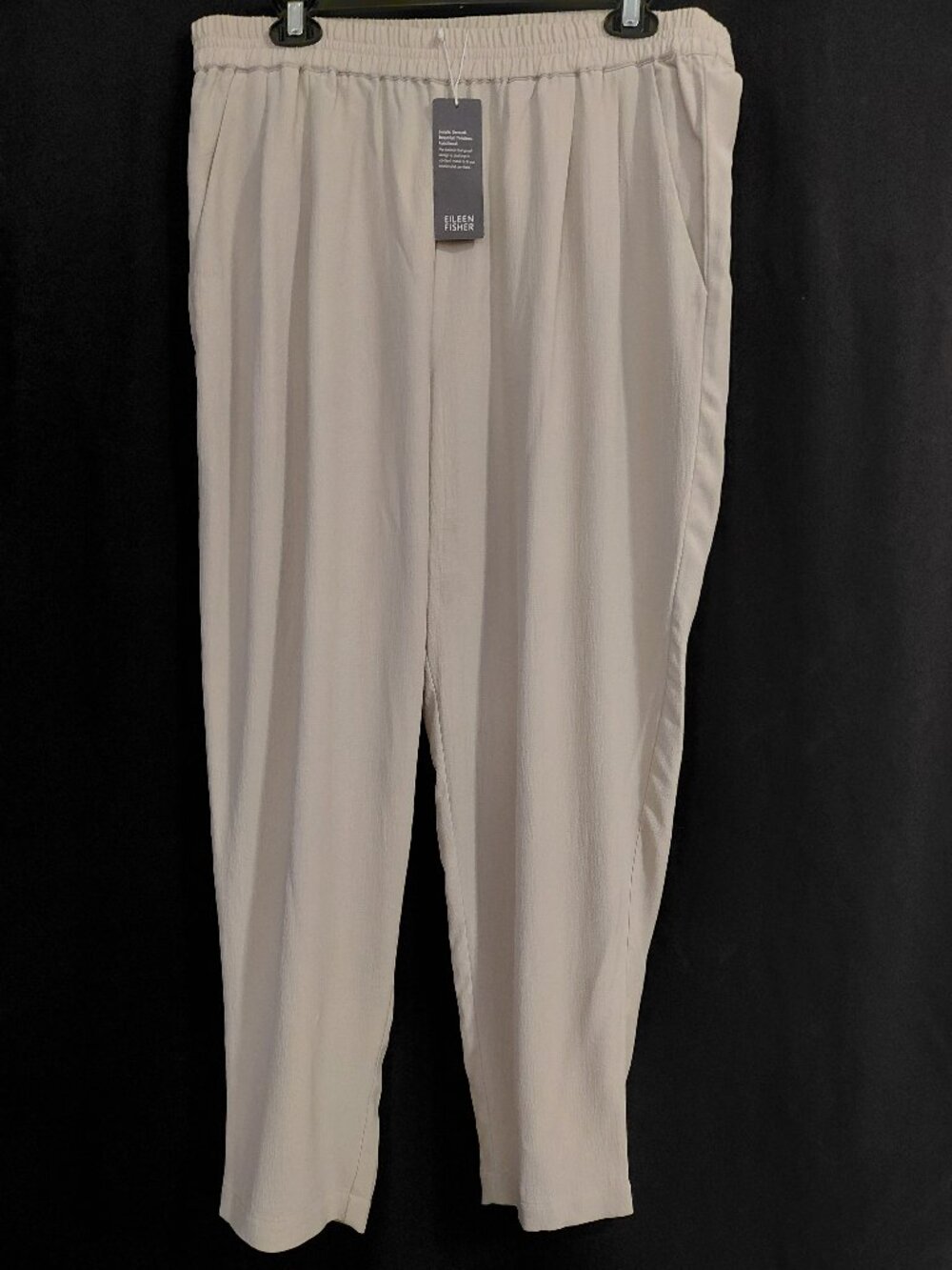 Eileen Fisher - Peble Slouchy Ankle Pant Size Medium